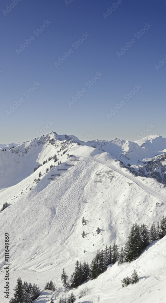 Moguls Skiing slope
