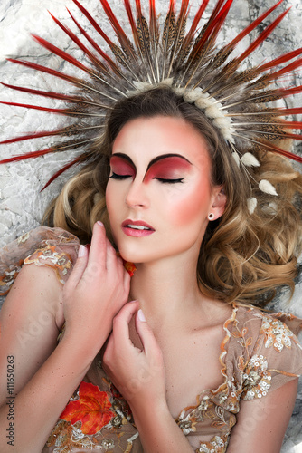 Nymphe - Sommer - Makeup - Headpiece