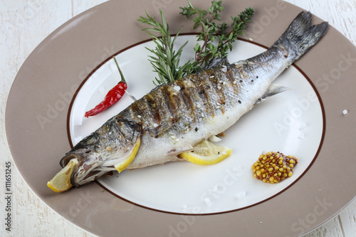 Grilled seabass