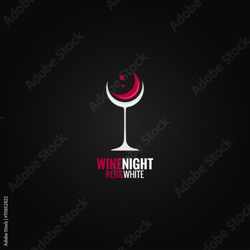 wine glass concept design background