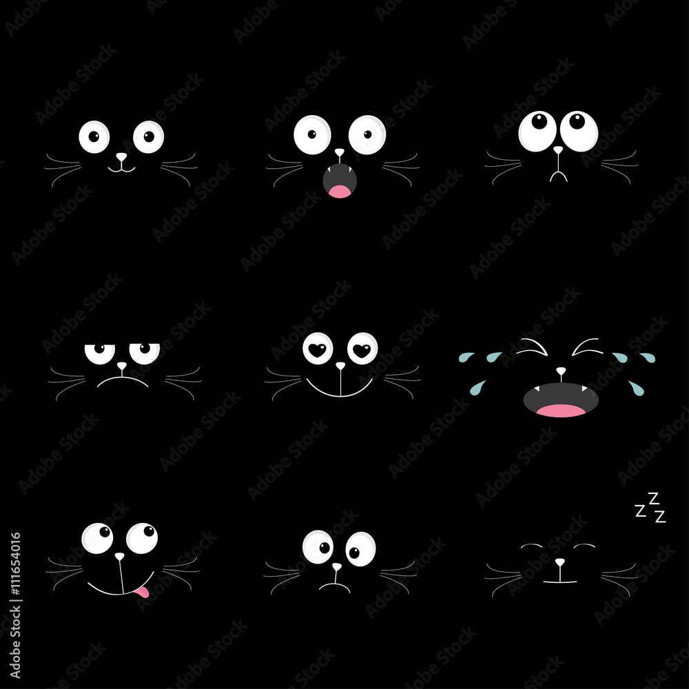 Cute Funny Cat Looking Suspiciously Or Angry On Black Background Stock  Photo - Download Image Now - iStock