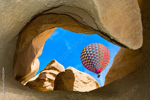 Hot air balloons  in Cappadocia, Turkey.
