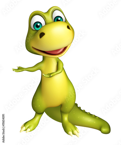 cute funny Dinosaur cartoon character