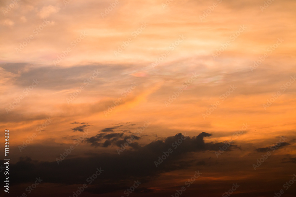 colorful dramatic sky with cloud at sunset colorful dramatic sky with cloud at sunset