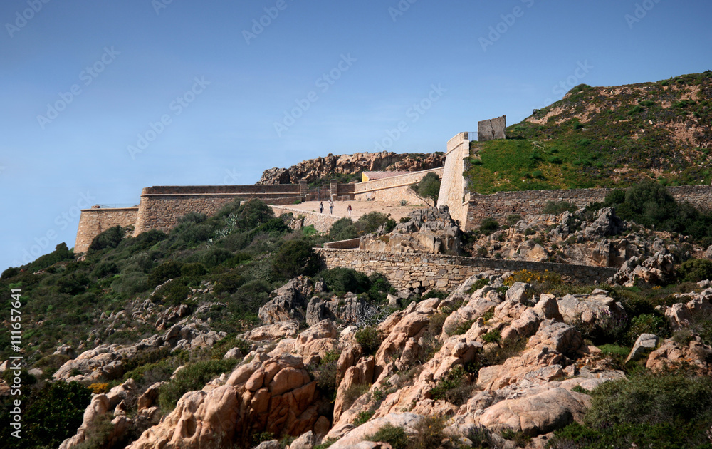 Arbutigi fort. Caprera. La Maddalena archipelago (Sardinia - Italy)