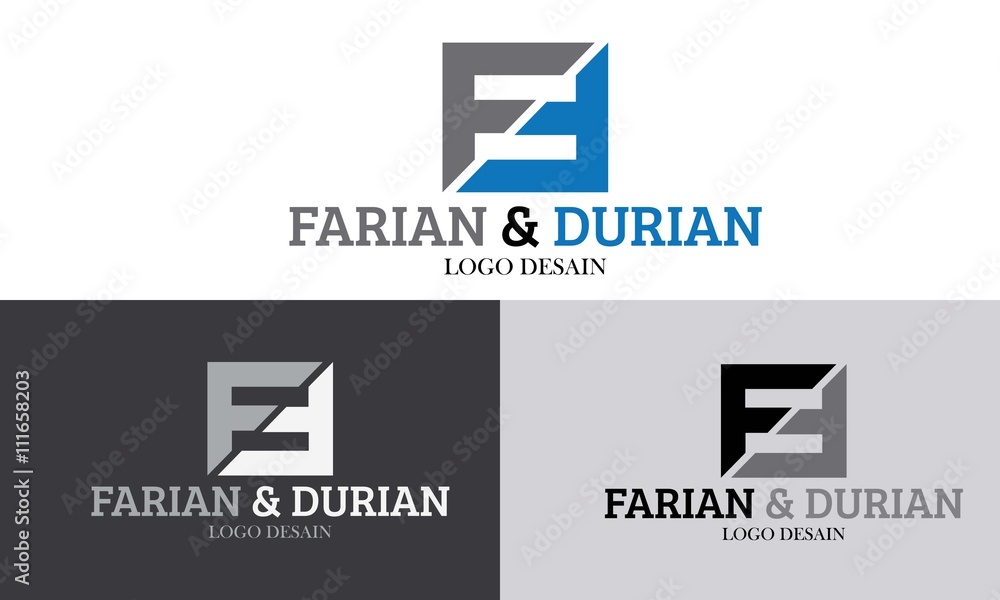 farian vector logo and initial farian vector logo and initial