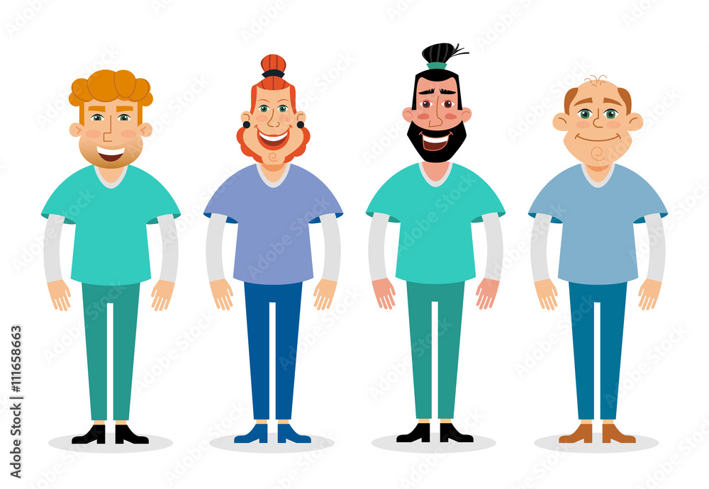 vector flat illustration of doctors. medical and healthcare concept. vector flat illustration of doctors. medical and healthcare concept.