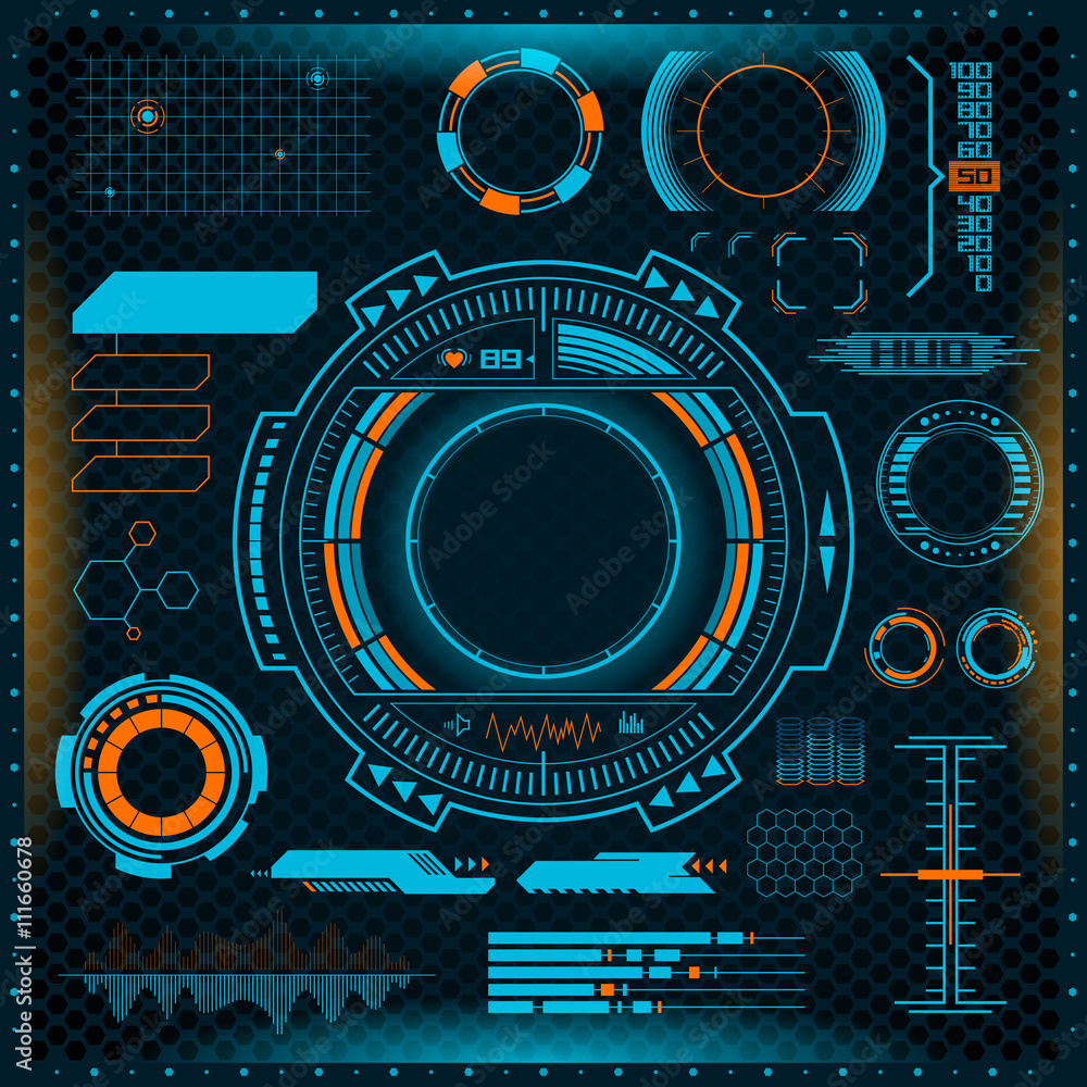 futuristic virtual graphic interface hud futuristic virtual graphic interface hud