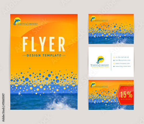 Corporate identity set for travel company.
