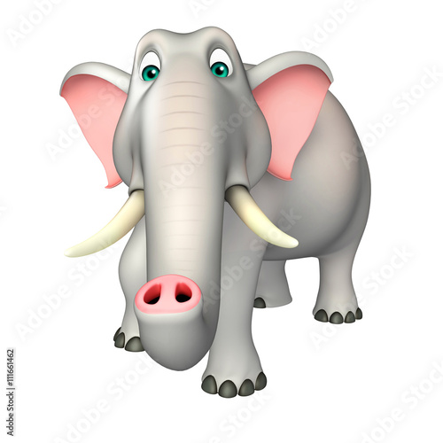 cute  Elephant funny cartoon character