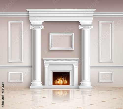 Classic Interior With Fireplace Design 