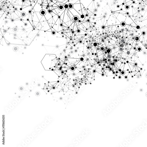 Global Network On Background - Vector Illustration, Graphic Design Useful For Your Design
