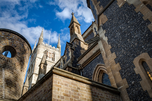 Fotografie Southwark Cathedral or The Cathedral and Collegiate Church of St Saviour and St Mary Overie, Southwark, London