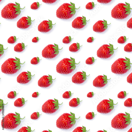 ripe fresh red strawberries  pattern
