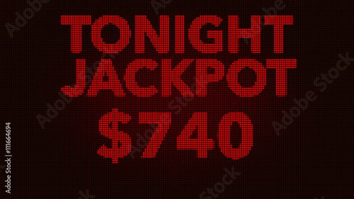Tonight Jackpot Retro Gambling Machine Display