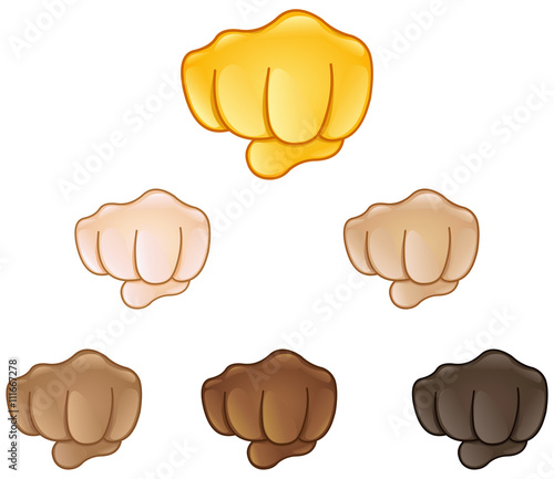 Fisted hand sign emoji