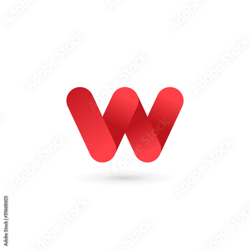 Letter W logo icon design template elements