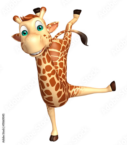 funny  Giraffe cartoon character