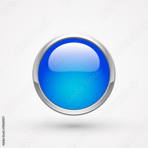 Free Download Round blue web button - GFXLoad