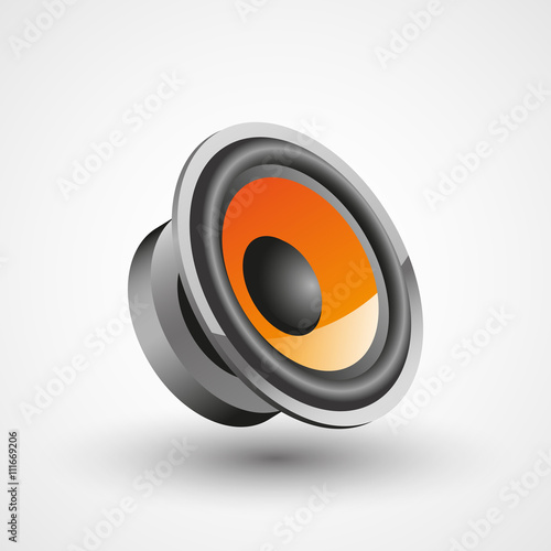 Car speaker illustration