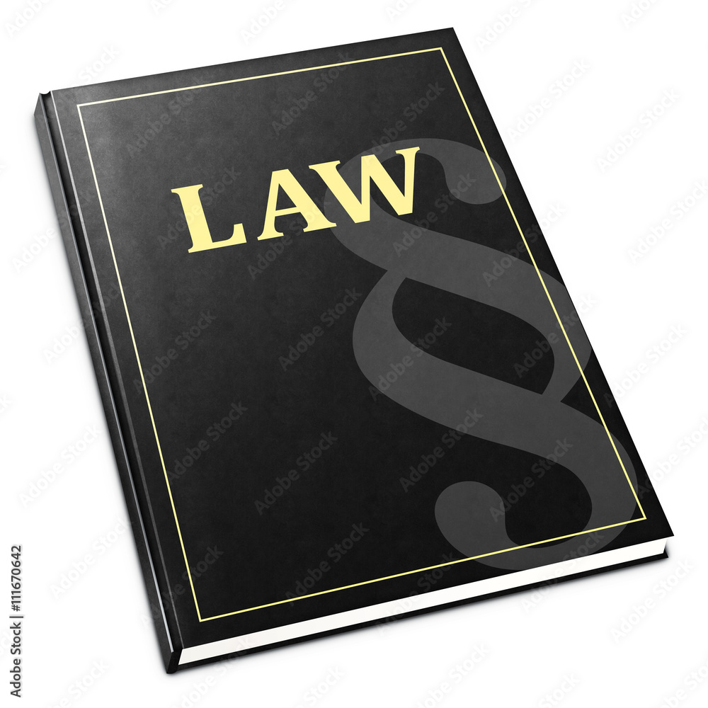 Prawo - książka - ilustracja - obrazy, fototapety, plakaty 