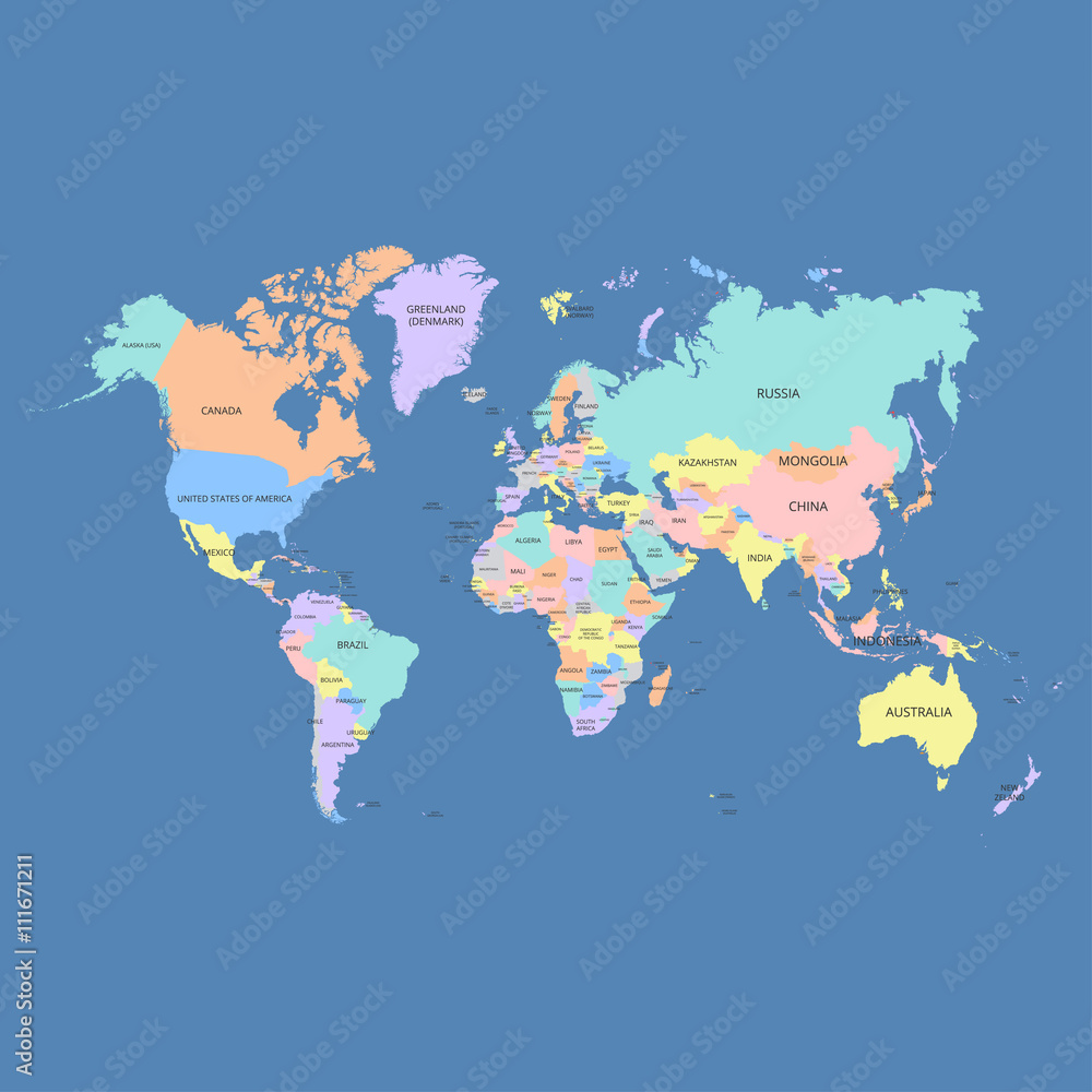 world-map-with-country-names-vector-illustration-vector-de-stock