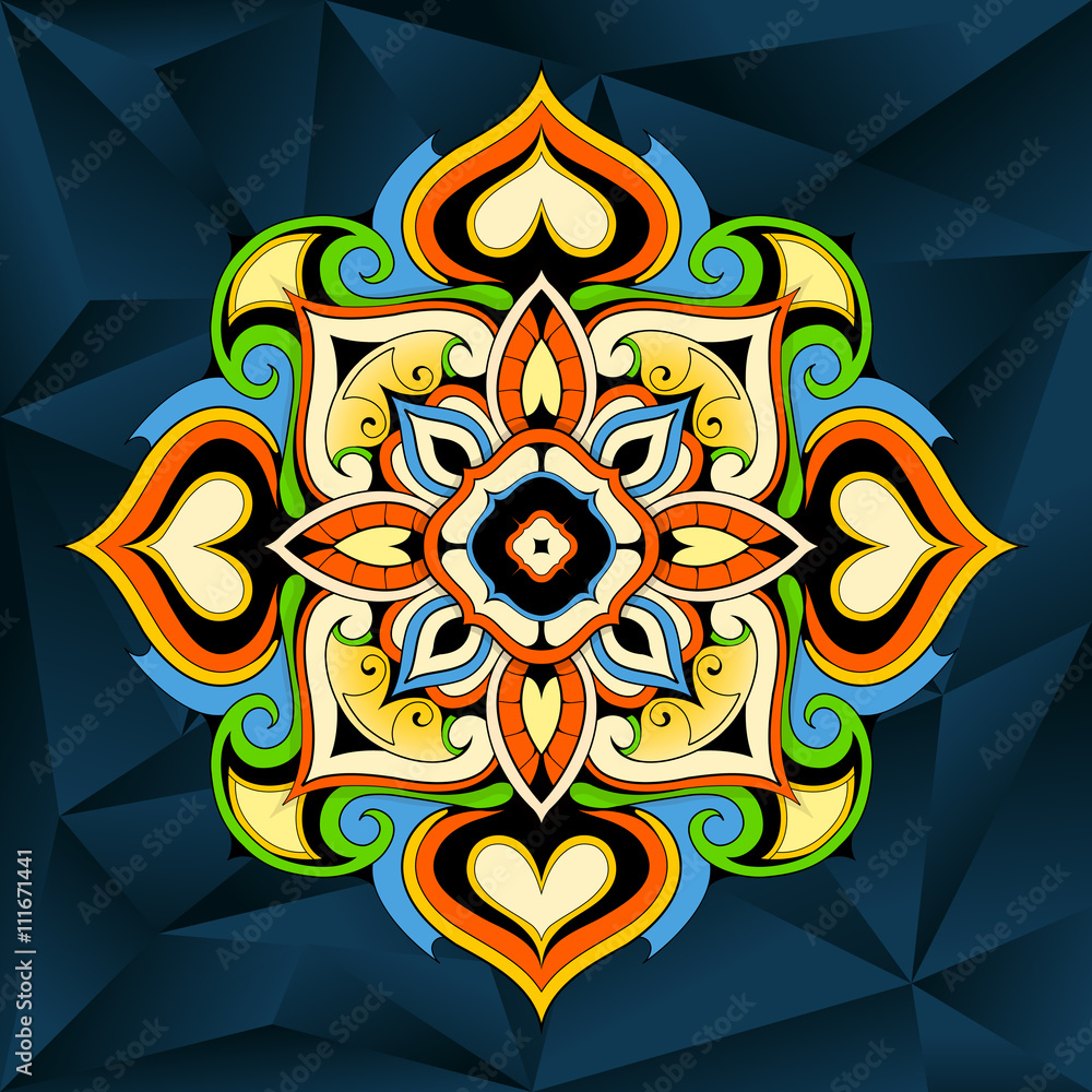 Fototapeta premium Elegant floral ornament