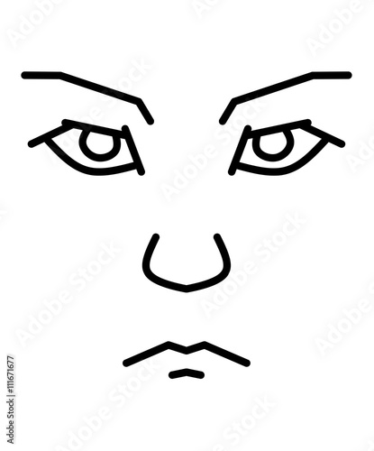  deawing face man