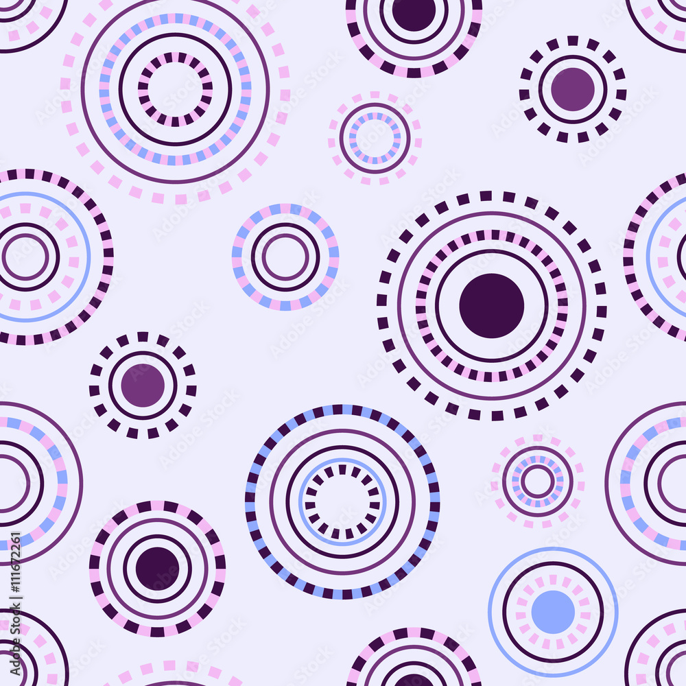 Fototapeta premium Seamless circle pattern. Vector illustration
