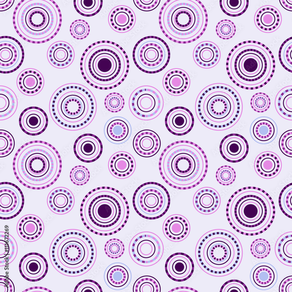Fototapeta premium Seamless circle pattern. Vector illustration