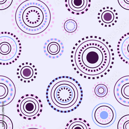 Seamless circle pattern. Vector illustration