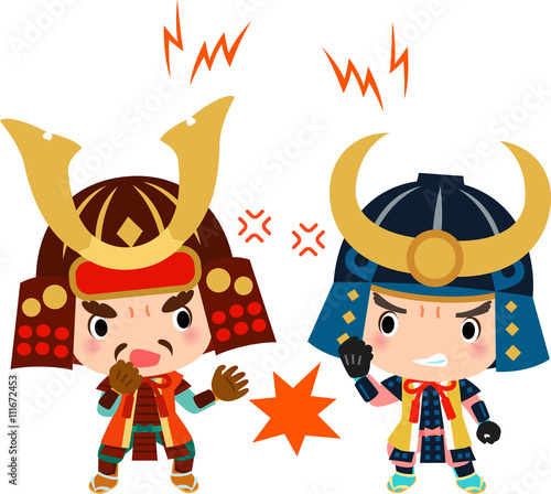 敵対する2人の武将