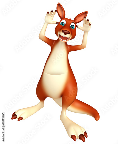 funny Kangaroo cartoon character