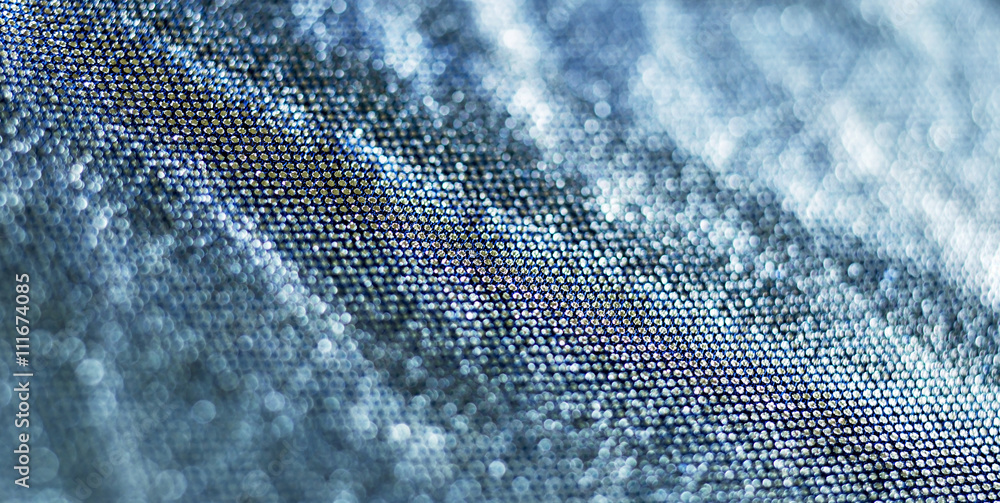 Blue glittering abstract textile website banner