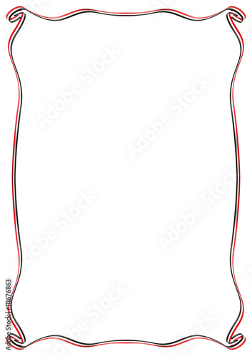 frame with Egypt flag