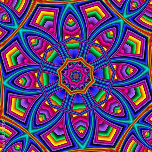 Colorful abstract mandala background. You can use it for invitat photo