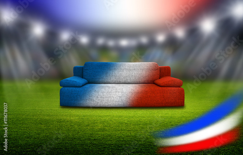 Couch im Stadion Frankreich