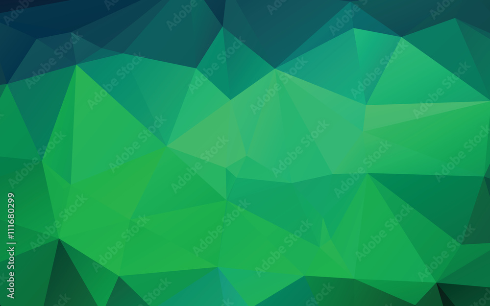Green Abstract Low Poly Vector Background