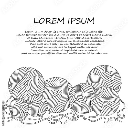 Vector illustration with clews.