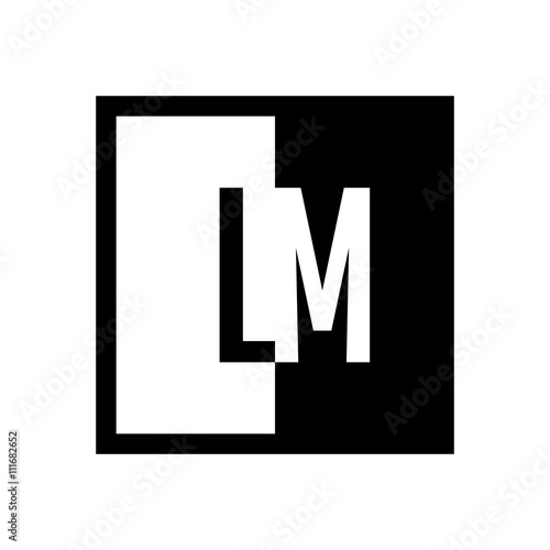 initial square half logo