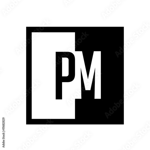 initial square half logo