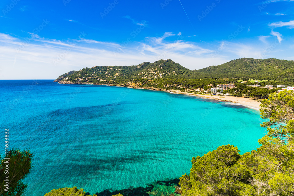 Spain Majorca Panorama Coastline Bay of Canyamel