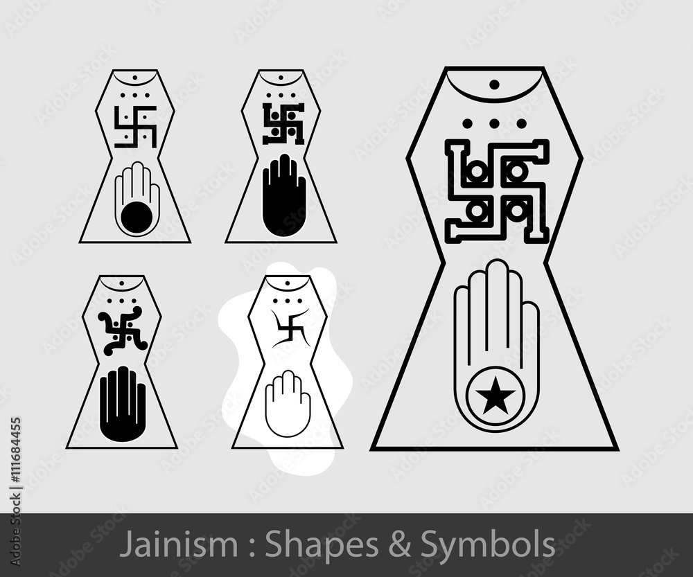 Jainism Hand of Jain Symbol 3D Relief Model - CNC Clipart