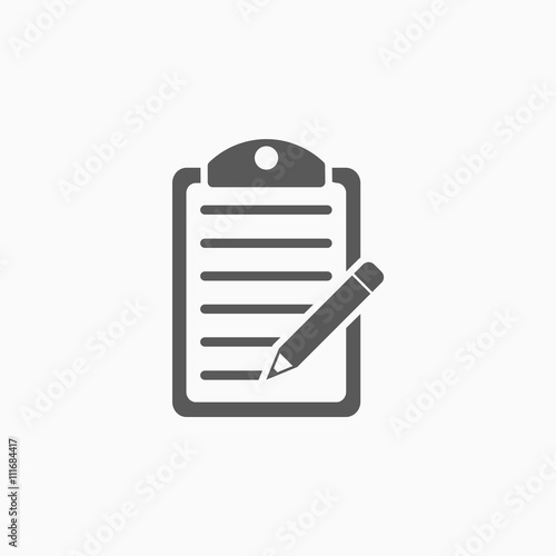 clipboard pencil icon