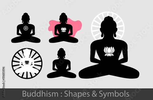 Buddhism - Buddha Silhouettes