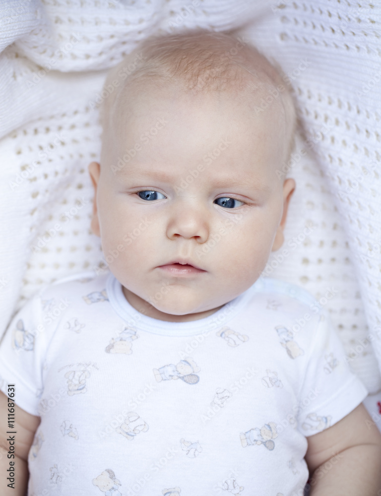 Cute three month old baby boy Cute three month old baby boy