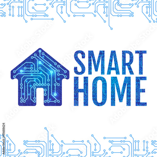 Smart home sign. Vector illustration.