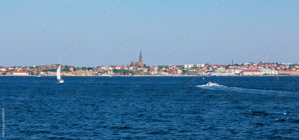 Lysekil city from the sea