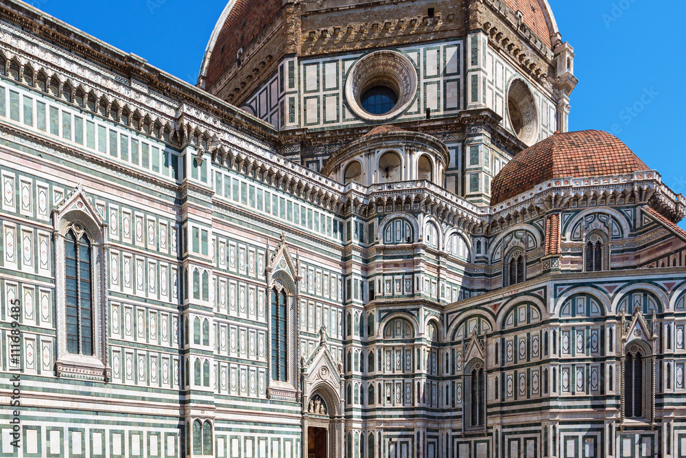 Facade of Cattedrale di Santa Maria del Fiore in Florence