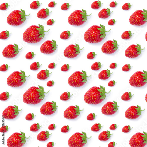 ripe fresh red strawberries  pattern